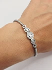 WOMEN'S STAINLESS STEEL SLIDING BRACELET ELEPHANT ADJUSTABILE LADIE'S JEWELLERY
