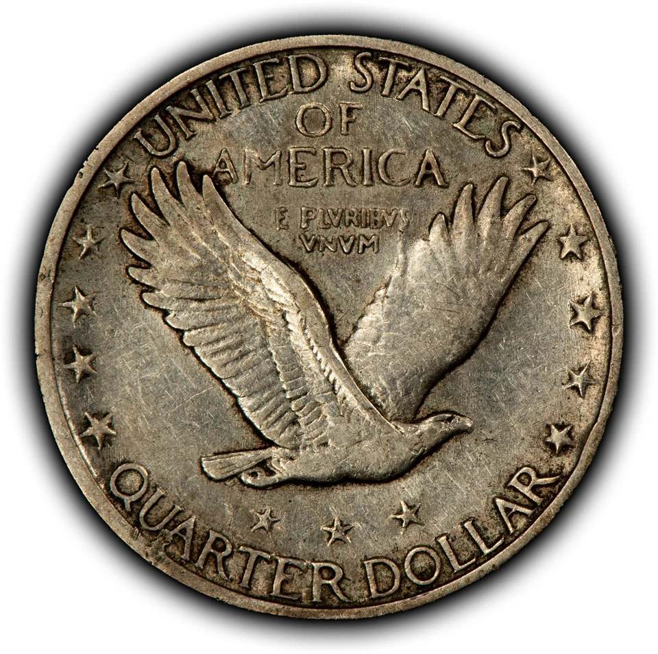 1919-S 25c Standing Liberty Silver Quarter - XF/AU Key Date - VIDEO - B5297 - Image 2 of 4