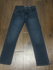Wrangler Straight Leg Fit Jeans 16 Blue Denim Stretch Boys Size 16R