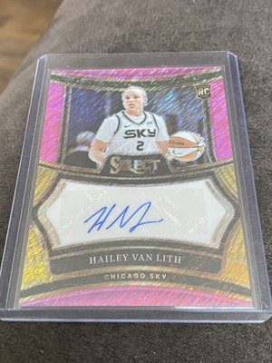 2025 Panini Select WNBA Signature Hailey Van Lith Pink Shimmer FOTL Auto /5 RC