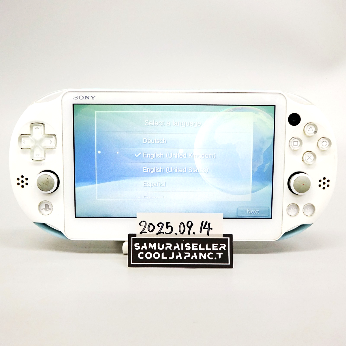 Sony Playstation PS Vita Light Blue White PCH-2000 ZA14 Console