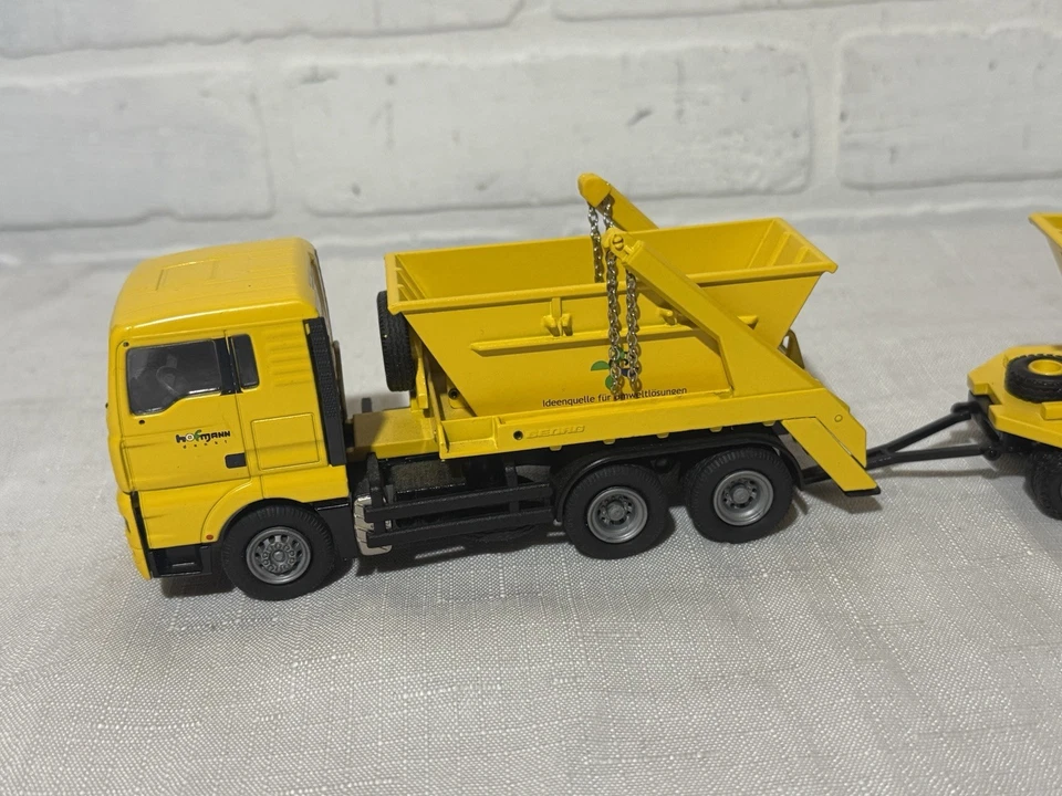 Conrad 1:50 MAN-TGL40 Hofmann 3achs ABSETZMULDE Skip Lorry Trailer FREE SHIP - Image 2 of 4