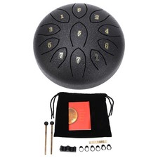1 Steel Tongue Drum 6in Ethereal Musical Outdoor Decor For Garden