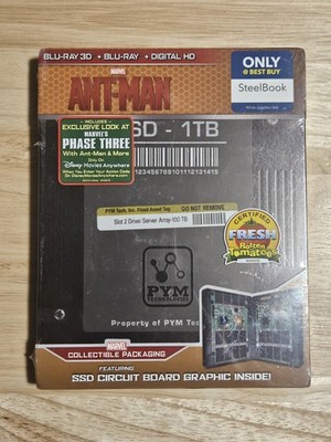 NEW SEALED Ant-Man (2015, Blu-ray 3D / Blu-ray, Steelbook, BestBuy Exclusive)