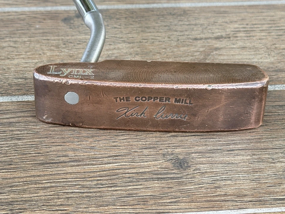 Rare Lynx Kirk Currie The Copper Mill CM-2 LH 35" Putter - Image 3 of 4