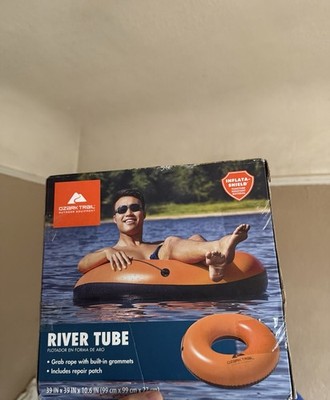 Ozark Trail River Tube Inflatable Float Orange 39in with Repair Patch
