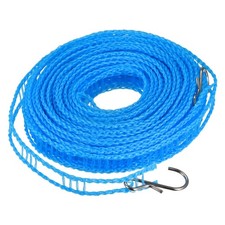 uxcell Portable Clothesline, 32.8ft Nylon Windproof Non-Slip 32.8ft, Blue