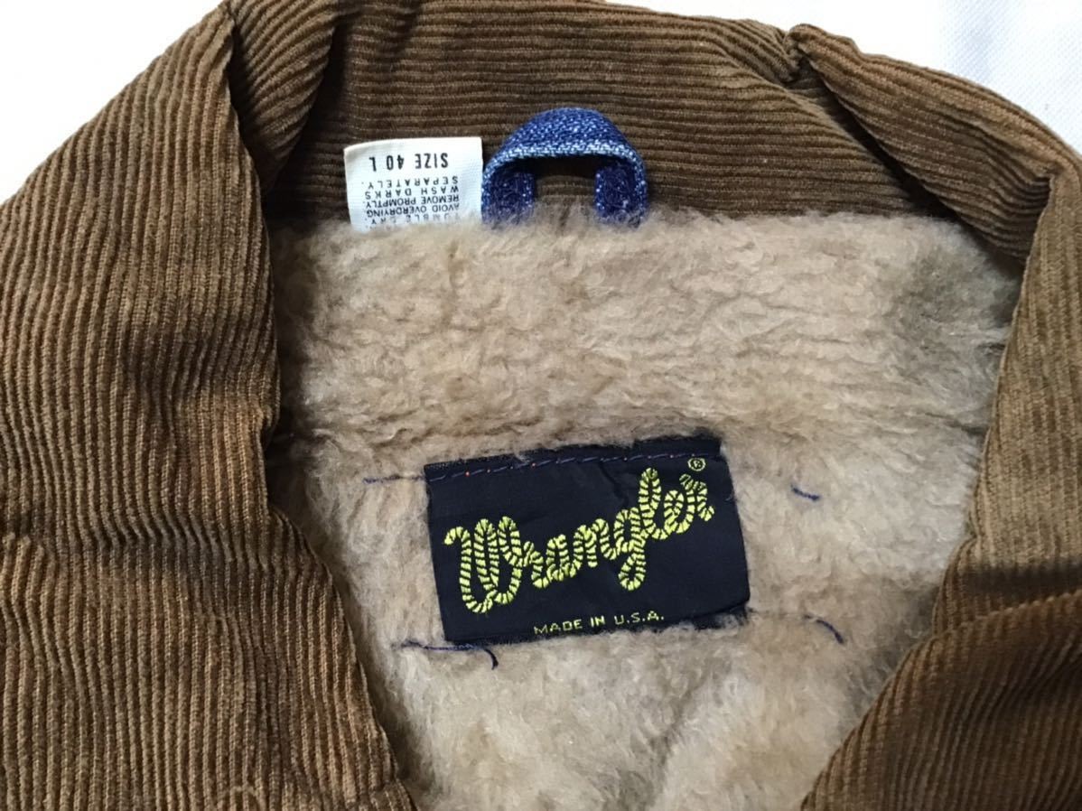 Vintage 1970s Wrangler Denim Jacket G-Jean Outer Mens Size 40 Very Rare image 4