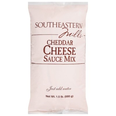 Southeastern Mills Mix Sauce Cheddar Cheese Bag, 1.5 Pounds, 6 Packs Per Case
