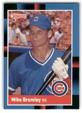 Mike Brumley 1988 Donruss Baseball #609 Chicago Cubs Rookie RC