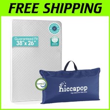 Portable Crib Mattress with Carry Bag 1.25" Thick