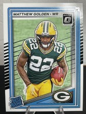 2025 Panini Donruss Optic Rated Rookie Matthew Golden #205 Green Bay Packers RC