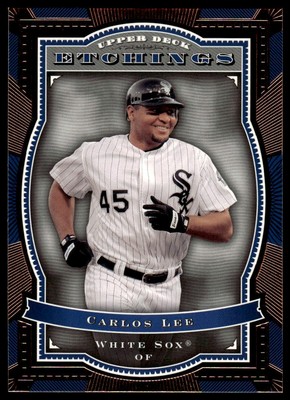 2004 Upper Deck Etchings Carlos Lee #9