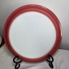 Red Pyrex 9" Pie Plate Baking Dish #909 Ovenware Vintage USA