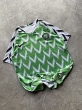 NIGERIA HOME 2018 WORLD CUP SOCCER JERSEY FOOTBALL NIKE Green Size L