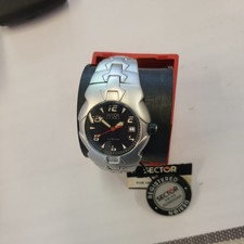 Orologio Uomo Sector 155 Alluminio Data G Quadrante Nero Bracciale 