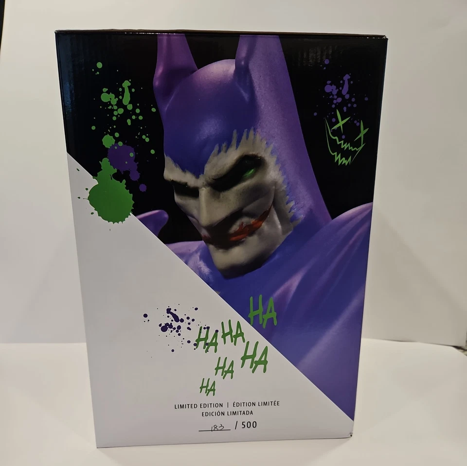 Estatua de resina directa Batman Jokerized por Todd McFarlane DC 382/500 NUEVA EN CAJA escala 1:10 Foto 2 de 4