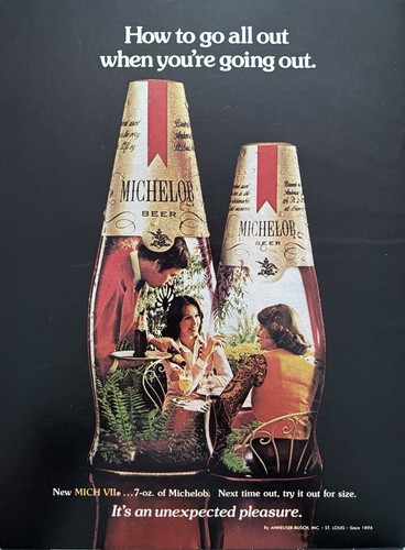 1974 Michelob Beer Original Vintage Advertisement Unexpected Pleasure Print Ad