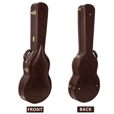 Crossrock 13"Archtop Guitar Case for Gretsch Jet/Penguin/Chris Rocha-Brown