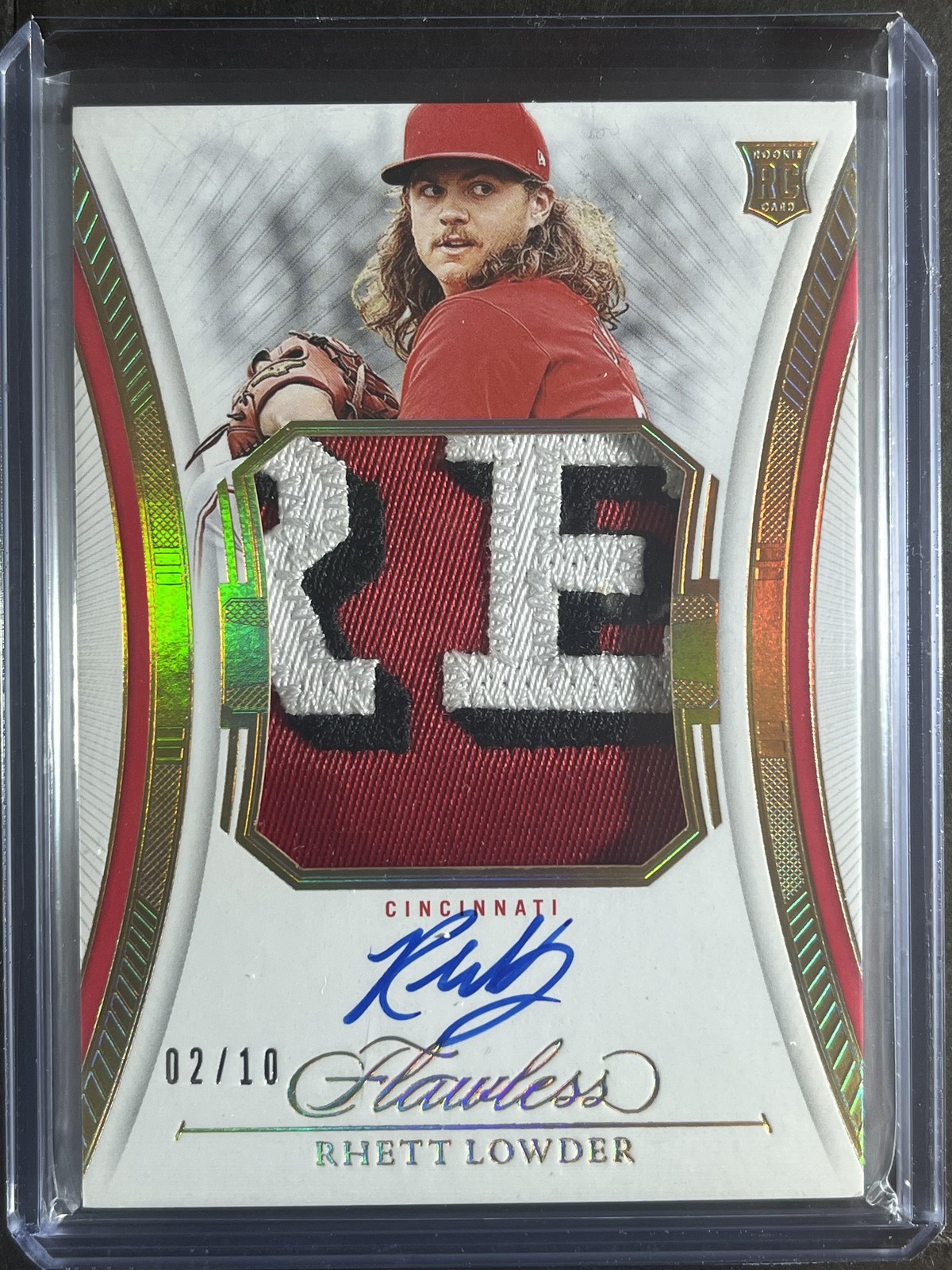 2025 Panini Flawless #FPA-RL Rhett Lowder Patch Auto #/10 250019