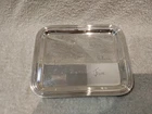 vintage silver-plated small tray Puiforcat first names engraved 21,3×17,4cm