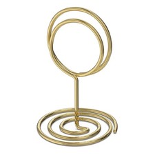 10 Pack Gold Table Number Holders Wire Place Card Photo Stand for Weddings