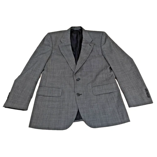 Blazer Burberry uomo 38R cappotto sportivo lana due bottoni monopetto grigio vintage