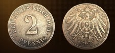 KAISERREICH: 2 Pfennig 1913 E