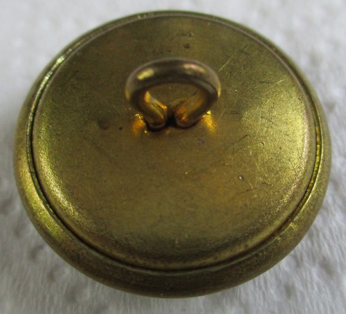 British Army:"3rd CARABINIERS BRASS BUTTON" (Large, 25mm, WW2 Cavalry, Ich Dien) - Picture 2 of 3