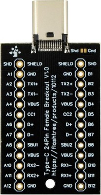 USB Type C Breakout Board 24 Pin Female Plug Full Pins Gold Plated PCB USB C