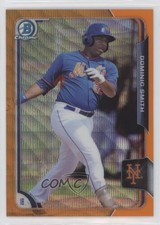 2015 Bowman Chrome Prospects Orange Wave Refractor Dominic Smith #BCP224 i6j