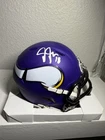 Justin Jefferson Signed Minnesota Vikings Speed Mini Football Helmet (Beckett)