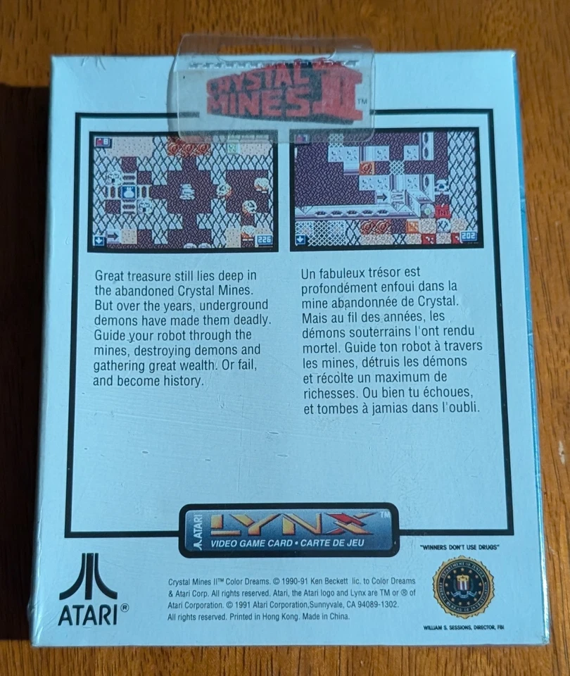 1991 Atari Lynx Crystal Mines II, Factory Sealed  - Image 2 of 4