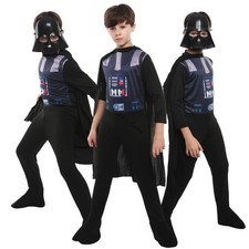 Kids Star Wars Cosplay Darth Vader Costume The Force World Book Day Outfit、FancY