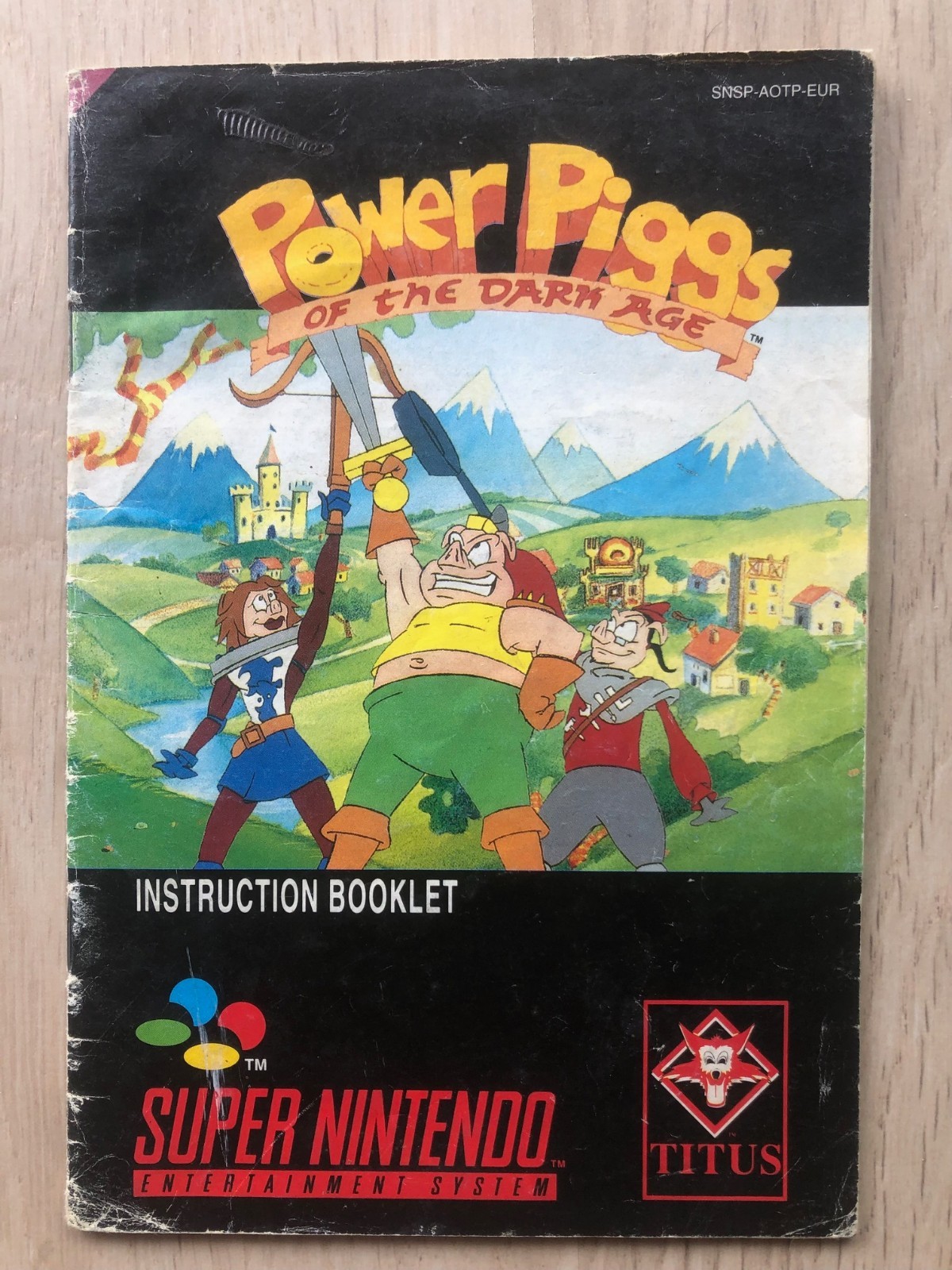 Notice de jeu power piggs of the dark age super nintendo SNES