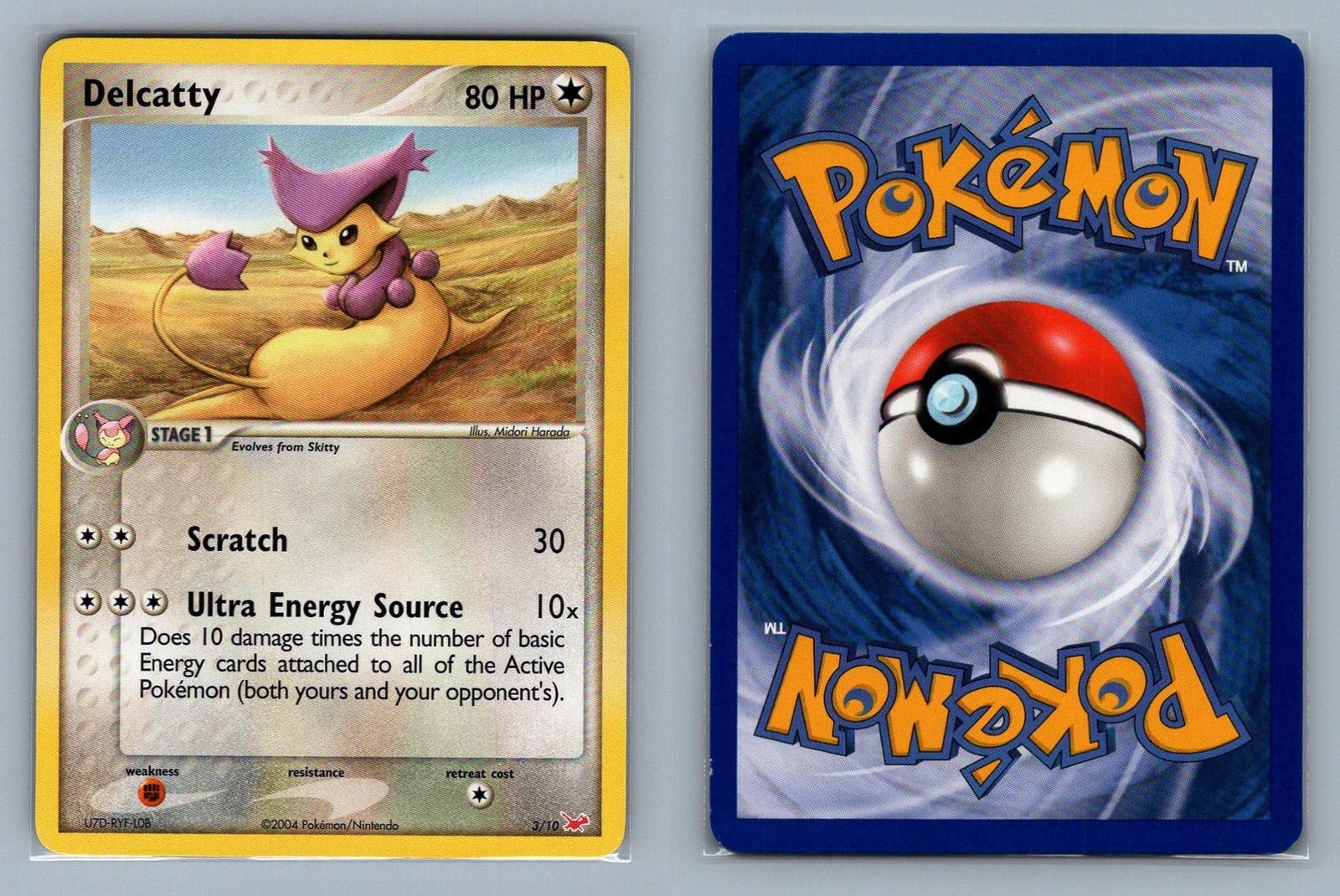 Delcatty #3/10 EX Trainer Kit Latias Pokemon Card - NM