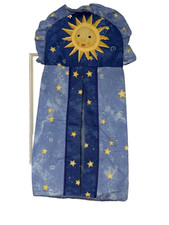 Vtg Kidsline Celestial Sun Hanging Diaper Stacker Holder 90s Decor Stars Blue