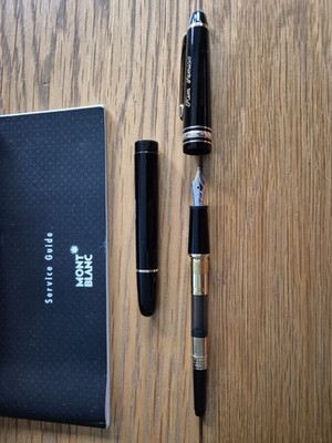 Vintage Montblanc Meisterstuck Fountain Pen 14k Gold 4810 585 Nib