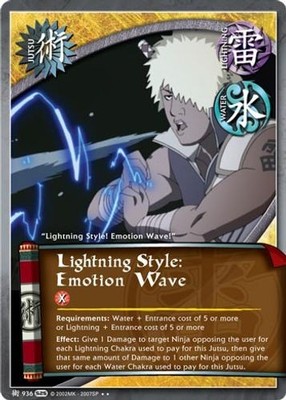 Lightning Style: Emotion Wave (J-936) - Kage Summit - Naruto CCG