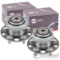 2X A.B.S. RADLAGER-SATZ Mit ABS-RING Hinten Passend FüR Honda Accord
