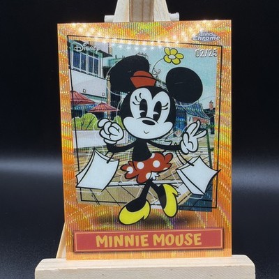 Topps Disney Neon Minnie Mouse MSSP-6  La La La La La La La!  Orange Chrome /25