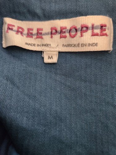 Free People Jacket  Women's Med Military Peplum Ruffled  Witchy Whimsigoth Open - Picture 8 of 10