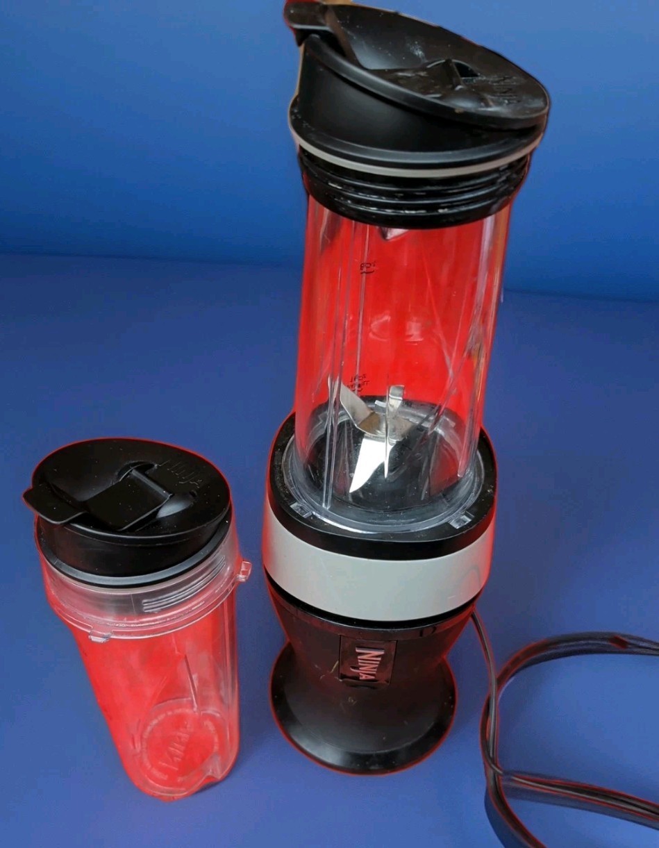 NINJA FIT Single-Serve Blender w/Two 16oz Cups - QB3001SS Te