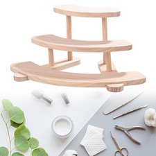 Wooden Display Rack Organizer Showcase Tiered Riser Multipurpose Gift Cosmetic