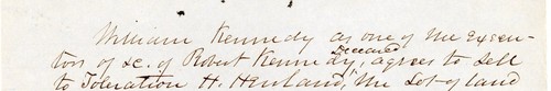 1854 Land Agreement Lockport NY - William Kennedy to T.H. Hewland Hypothekenbedingungen - Bild 3 von 4