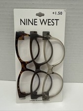 Nine West 1.50 Readers Women s 3 Pack Premium Reading Glasses Multi-Color