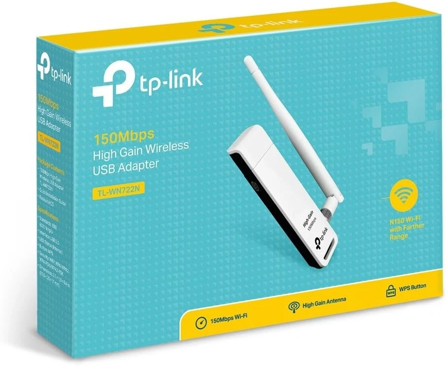 TP-LINK TL-WN722N 150 Mbps High Gain Wireless USB Adapter - White V2 Version 150 - Image 4 of 4