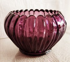 Fenton Amethyst Purple Orig. Art Glass Dish/Vase