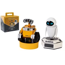 Anime Robosen Mini Robot WALL·E + EVE + Base Action Figure Set