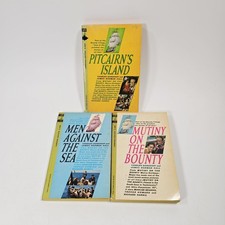 3 BOOK SET - MUTINY ON THE BOUNTY, PITCAIRNS ISLAND, MEN AGAINST THE SEA - Movie